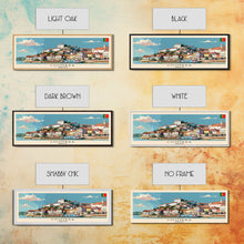 Load image into Gallery viewer, Coimbra Portugal Travel Art, City Art, Framed Canvas Print or Metal Wall Art, Europe Travel Poster, Panoramic Wall Art, Extra Wide Wall Art