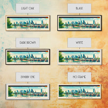Carregar imagem no visualizador da galeria, Frankfurt Germany Travel Print Wall Art, Panoramic City Art, Travel Art, Wall Decor, Vacation Gift, Framed Canvas Print Or Metal Art
