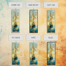 Carregar imagem no visualizador da galeria, Framed Sailboat Canvas Art Print Framed, Sailboat Painting, Nautical Wall Art for Beach House, Large Wall Art Print for Him, Coastal Art