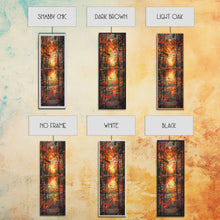 Carregar imagem no visualizador da galeria, Fall Forest Reflected in The Lake, Framed Canvas Print, Whimsical Home Decor, Unique Wall Art Gift Idea For Housewarming