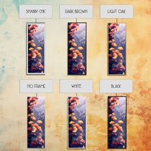 Carregar imagem no visualizador da galeria, Ethereal Autumn Ginkgo Leaves Skinny Art Tall Art Japanese Ukiyo-e Inspired Botanical Framed Canvas Print