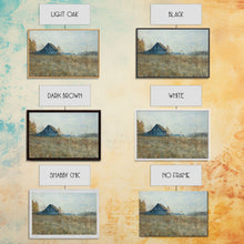 Load image into Gallery viewer, Beautiful Folk Art Canvas, Primitive / Rustic Wall Art, Old Barn Original Art Painting, Kitchen Or Living Room Rustic Decor