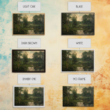 Load image into Gallery viewer, Early American Landscape Painting Framed Canvas Print | Oil Painting Print | Metal Art | Landscape Painting | Living Room Art | Home Decor