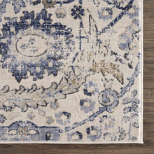 Carregar imagem no visualizador da galeria, Georgiana Blue & Beige Oushak Rug