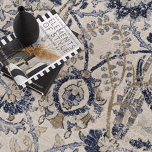 Carregar imagem no visualizador da galeria, Georgiana Blue & Beige Oushak Rug