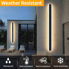 Load image into Gallery viewer, Daoseolo Outdoor Wall Sconces 47Inch, Modern Wall Lamp with Warm Lights, Frosted Acrylic Panel with Light Transmittance Greater Than 95%, IP65 Waterproof Minimalist Porch Wall Fixture for Garage