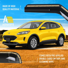 Load image into Gallery viewer, AEROGUYS
4.4★★★★
Extra Durable Window Deflectors in-Channel Window Visors Rain Guards Fit for Ford Escape 2020-2024, Sun Visors, Wind Vent Visors, Window Vent Shades, Exterior Car Accessories - 4 pcs. AG0038