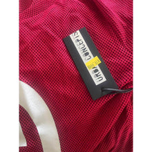 Load image into Gallery viewer, VERSITY STRIPE PRINTED MESH TOP