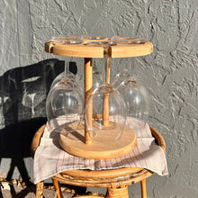 Load image into Gallery viewer, Bamboo Wine Serving Holder