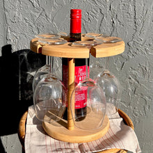 Load image into Gallery viewer, Bamboo Wine Serving Holder