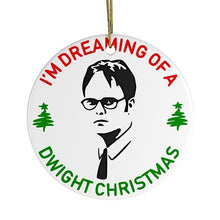 Carregar imagem no visualizador da galeria, I'm Dreaming of a Dwight Christmas Ornament, Funny Office TV Show Decoration