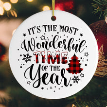 Carregar imagem no visualizador da galeria, It's The Most Wonderful Time of The Year Christmas Ornament