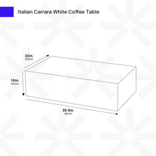 Carregar imagem no visualizador da galeria, Italian Carrara White Table