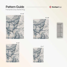 Load image into Gallery viewer, Fremantle Gray Marble Rug