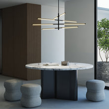 Carregar imagem no visualizador da galeria, Jesse Black LED Chandelier