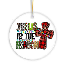 Carregar imagem no visualizador da galeria, Jesus is the Reason Christmas Ornament, Holy Nativity Remembrance Keepsake
