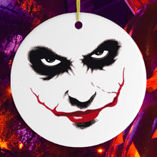 Carregar imagem no visualizador da galeria, Joker Face Christmas Ornament, Scary Gothic