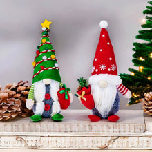 Carregar imagem no visualizador da galeria, Jolly Companions Christmas Gnome Decor Set of Two, Plush Xmas Home Decor