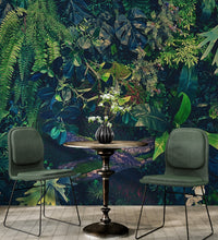 Carregar imagem no visualizador da galeria, Jungle Wallpaper, Forest Greenery Botanical Wall Mural. #6741