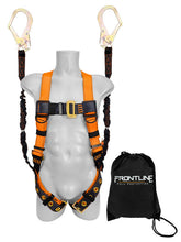 Load image into Gallery viewer, Frontline K100-62R Combat Compliance Kit - Harness, 6' Double Rebar Hook Leg Lanyard and Drawstring Bag