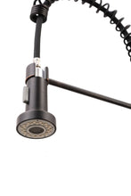 Cargar imagen en el visor de la galería, Oil Bronze High Arc Kitchen Sink Faucet with Pull Down Spray and Deck Plate