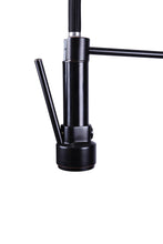 Cargar imagen en el visor de la galería, Oil Bronze Black High Arc brass Kitchen Sink Faucet Pull Down metal Spray with deck plate