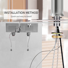 Cargar imagen en el visor de la galería, VIDEC KW-29SN Smart Kitchen Faucet, 3 Modes Pull Down Sprayer, LED Temperature Control, Ceramic Valve, 360-Degree Rotation, 1 or 3 Hole Deck Plate.