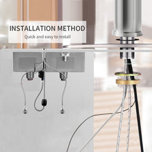 Cargar imagen en el visor de la galería, VIDEC KW-68R Smart Kitchen Faucet, 3 Modes Pull Down Sprayer, Smart LED For Water Temperature Control, Ceramic Valve, 360-Degree Rotation, 1 or 3 Hole Deck Plate.