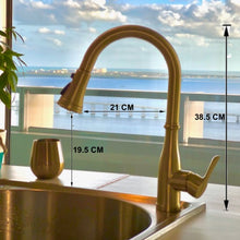 Cargar imagen en el visor de la galería, VIDEC KW-86J Smart Kitchen Faucet, 3 Modes Pull Down Smart Sprayer, Ceramic Valve, 360-Degree Rotation, 1 or 3 Hole Deck Plate.
