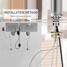 Cargar imagen en el visor de la galería, VIDEC KW-79SN Smart Touchless Kitchen Faucet, 3 Modes Pull Down Sprayer, Smart Motion Sensor Activated, LED Temperature Control, Auto ON/Off, Ceramic Valve, 360-Degree Rotation, 1 or 3 Hole Deck Plate.