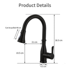 Cargar imagen en el visor de la galería, VIDEC KW-86R Smart Kitchen Faucet, 3 Modes Pull Down Smart Sprayer, Ceramic Valve, 360-Degree Rotation, 1 or 3 Hole Deck Plate.