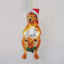 Carregar imagem no visualizador da galeria, Kangaroo Glass Christmas Ornament
