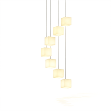 Carregar imagem no visualizador da galeria, Kybos Alabaster Chandelier Light