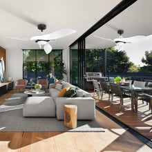 Load image into Gallery viewer, Black 54" DC Motor 6 Speed Ceiling Fan with LED Lighting