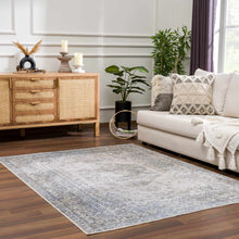 Load image into Gallery viewer, Gael Blue Boutique Washable Rug