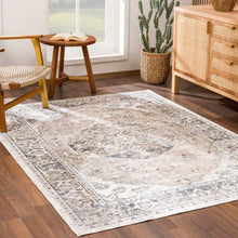 Load image into Gallery viewer, Rudo Beige Flat Pile Washable Rug