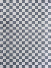 Carregar imagem no visualizador da galeria, Alie Blue Gray Checkered Washable Rug