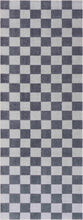 Carregar imagem no visualizador da galeria, Alie Blue Gray Checkered Washable Rug