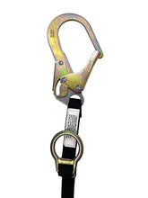 Load image into Gallery viewer, Frontline LPO62RADJ Combat 6' Tie-Back Double Leg Shock Absorbing Lanyard with Rebar Hooks