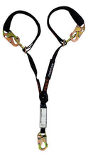 Load image into Gallery viewer, Frontline LPO62SADJ Combat 6' Tie-Back Double Leg Shock Absorbing Lanyard with Snaphooks