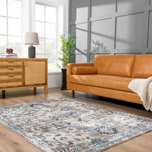 Load image into Gallery viewer, Cabacungan Gray & Blue Washable Area Rug