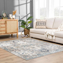 Load image into Gallery viewer, Cabacungan Gray & Blue Washable Area Rug