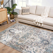 Load image into Gallery viewer, Cabacungan Gray & Blue Washable Area Rug