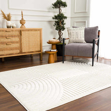 Load image into Gallery viewer, Deron White Washable 3D Rug