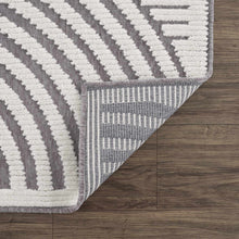Load image into Gallery viewer, Deron Gray Rainbow Washable Rug