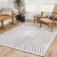 Load image into Gallery viewer, Deron Gray Rainbow Washable Rug