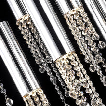 Carregar imagem no visualizador da galeria, 5 Lights - Hanging crystal light fixture for lobby, staircase, loft, stairwell