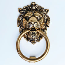 Load image into Gallery viewer, Brass Lionhead Door Knocker - Holiday Gift