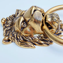 Load image into Gallery viewer, Brass Lionhead Door Knocker - Holiday Gift