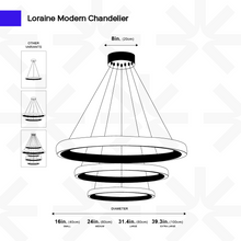 Load image into Gallery viewer, Loraine Modern Chandelier
